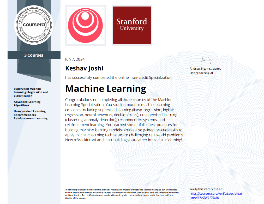 Certification 1
